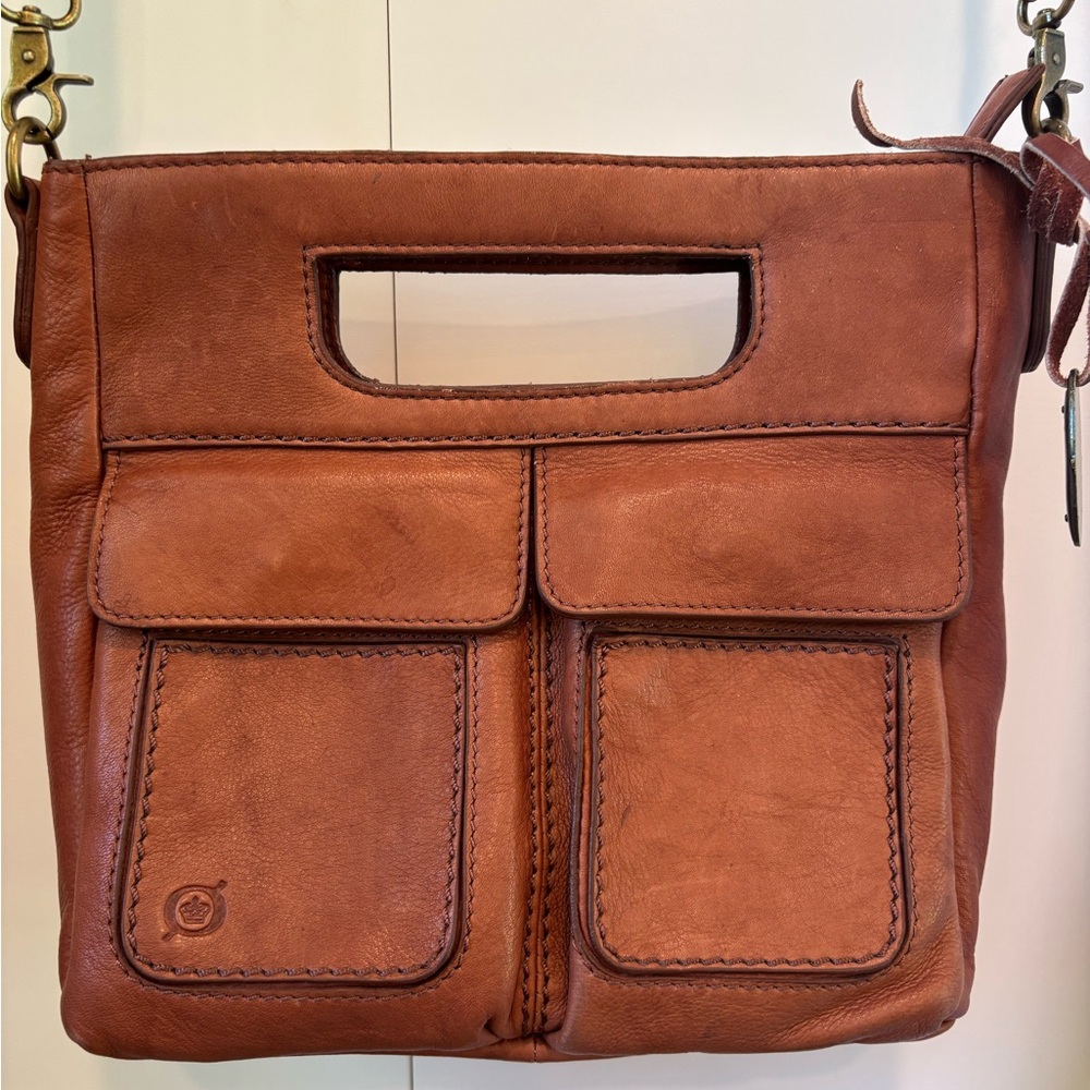 Brown Leather Crossbody Bag